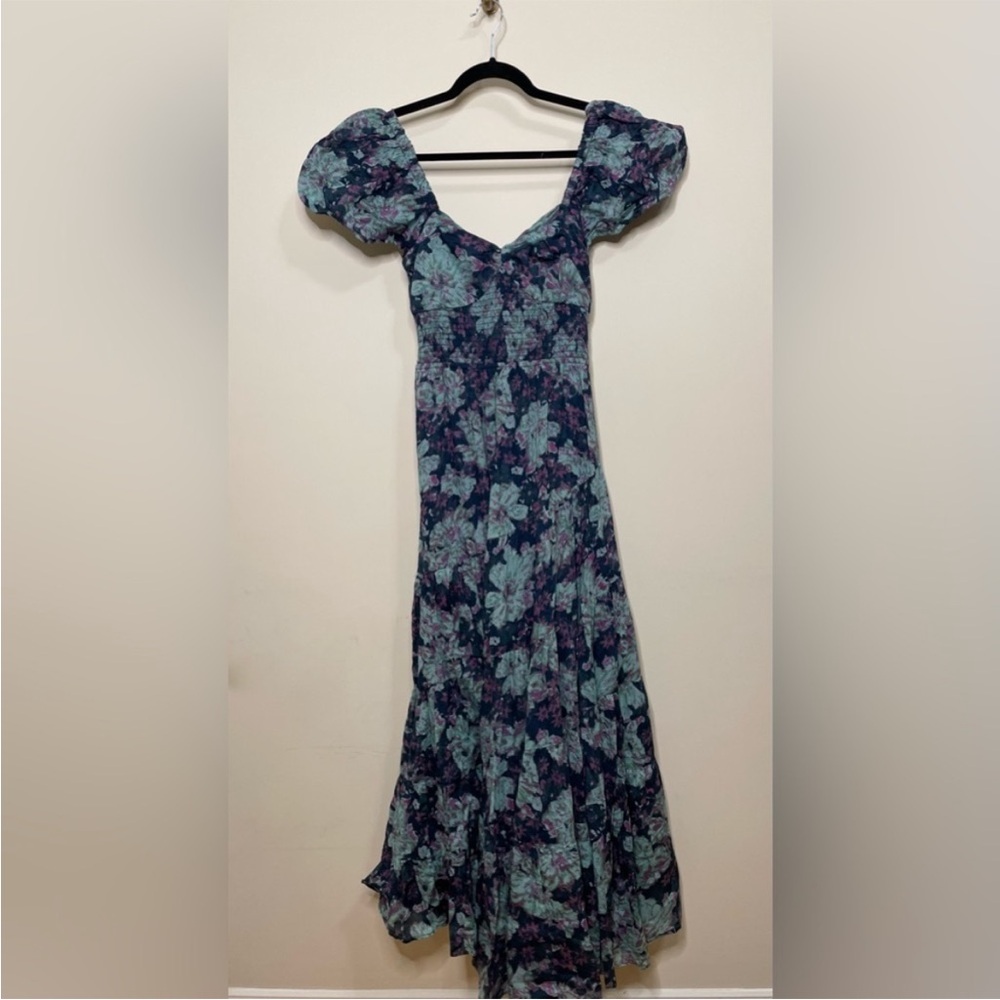 Free People Sundrenched Dress in Emerald Combo - Picture 10 of 13